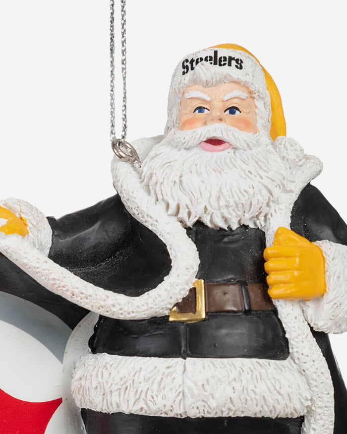 Pittsburgh Steelers Photoprint Santa Ornament FOCO - FOCO.com