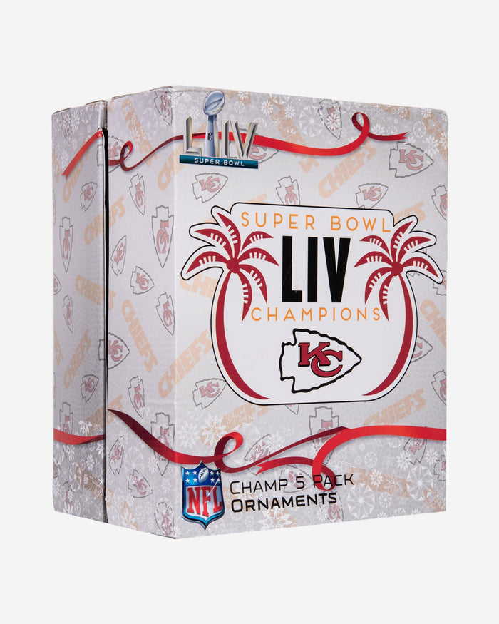 Kansas City Chiefs Super Bowl LIV Champions Player Ornament Box Set FOCO - FOCO.com
