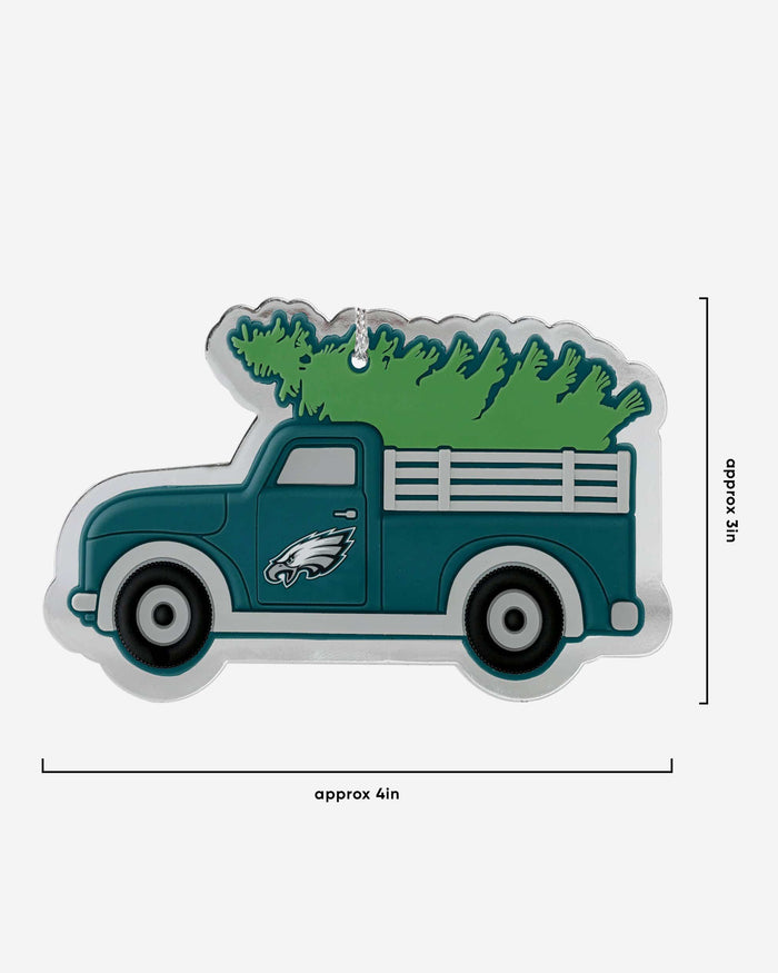 Philadelphia Eagles 2 Pack Flat Metal Truck Ornaments FOCO - FOCO.com