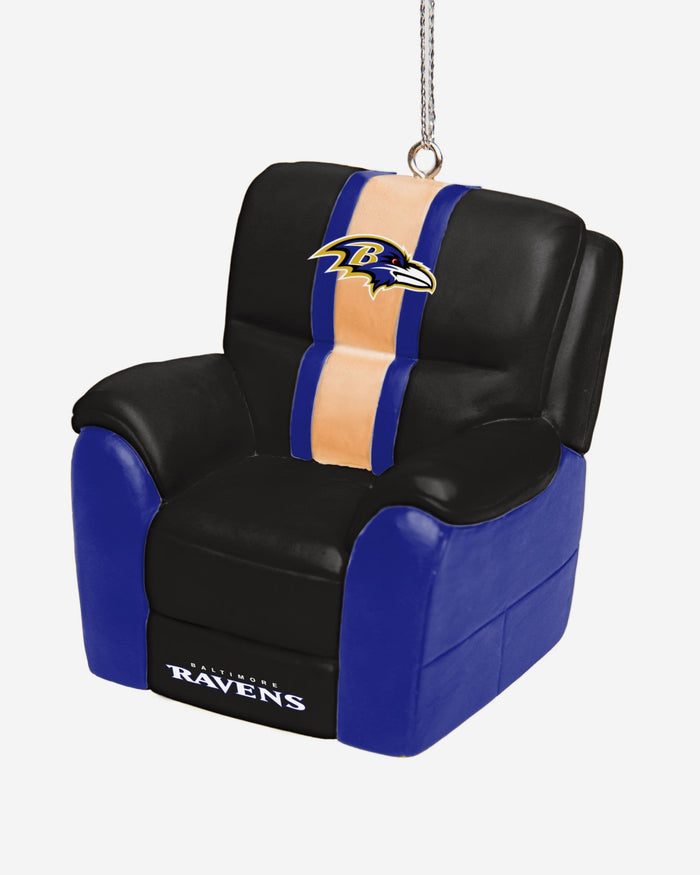 Baltimore Ravens Reclining Chair Ornament FOCO - FOCO.com