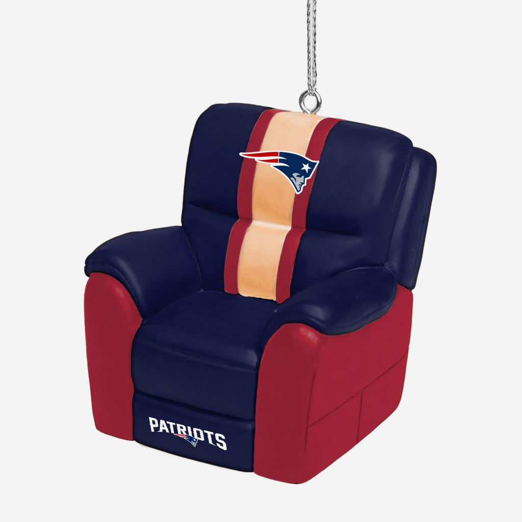 New England Patriots Reclining Chair Ornament FOCO - FOCO.com