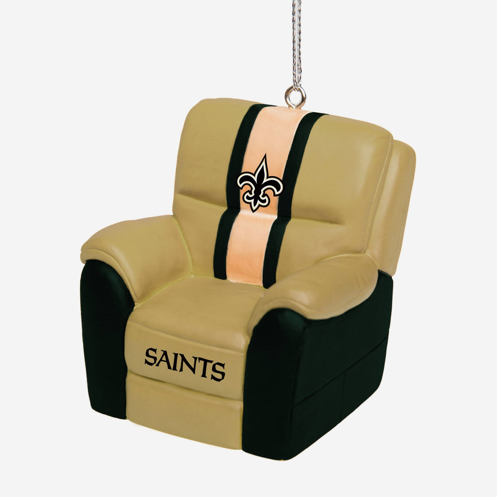 New Orleans Saints Reclining Chair Ornament FOCO