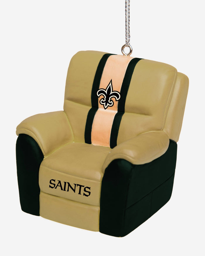 New Orleans Saints Reclining Chair Ornament FOCO - FOCO.com