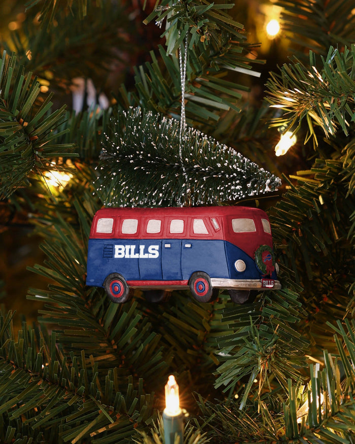 Buffalo Bills Retro Bus With Tree Ornament FOCO - FOCO.com