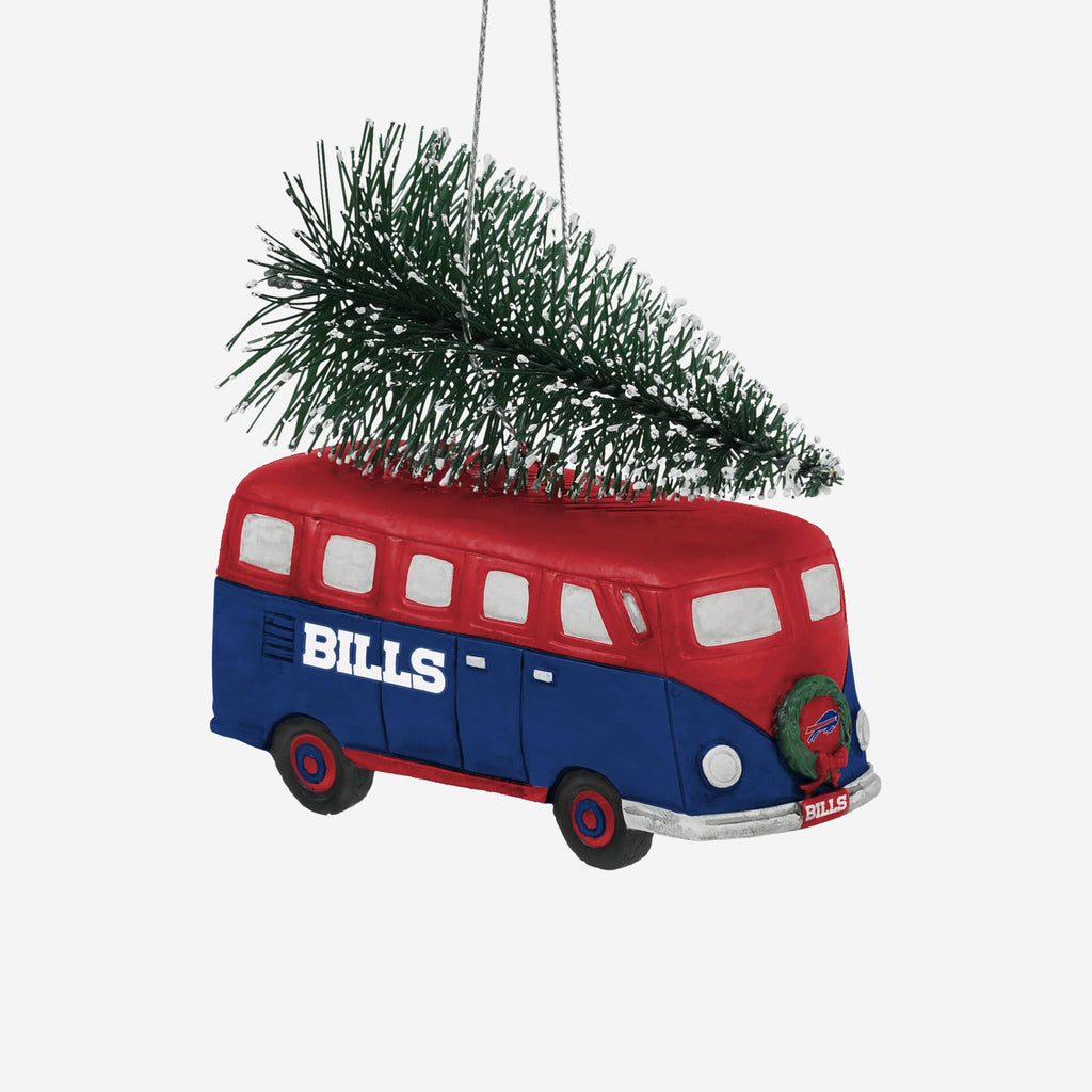 Buffalo Bills Retro Bus With Tree Ornament FOCO - FOCO.com