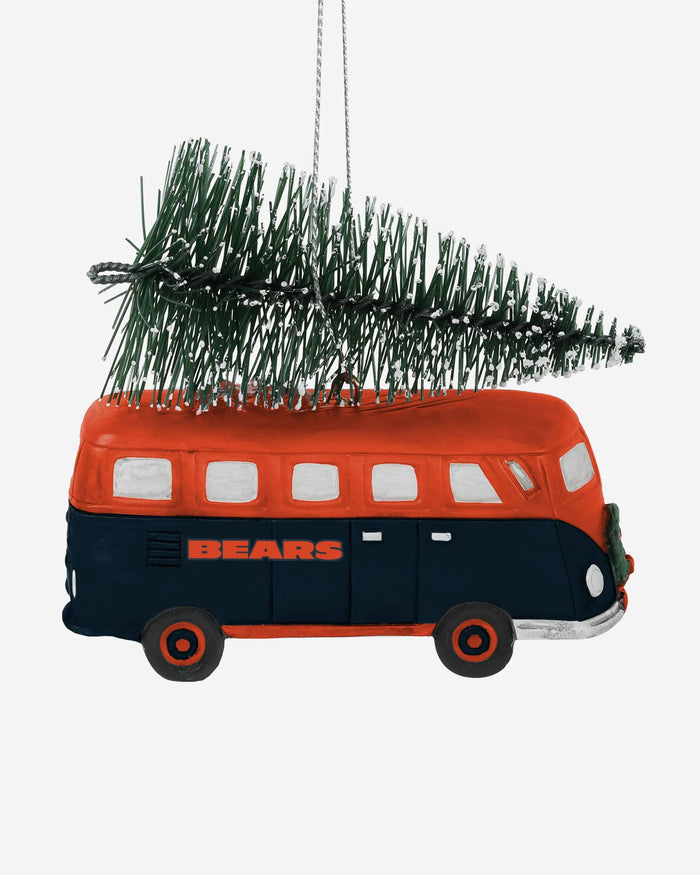 Chicago Bears Retro Bus With Tree Ornament FOCO - FOCO.com