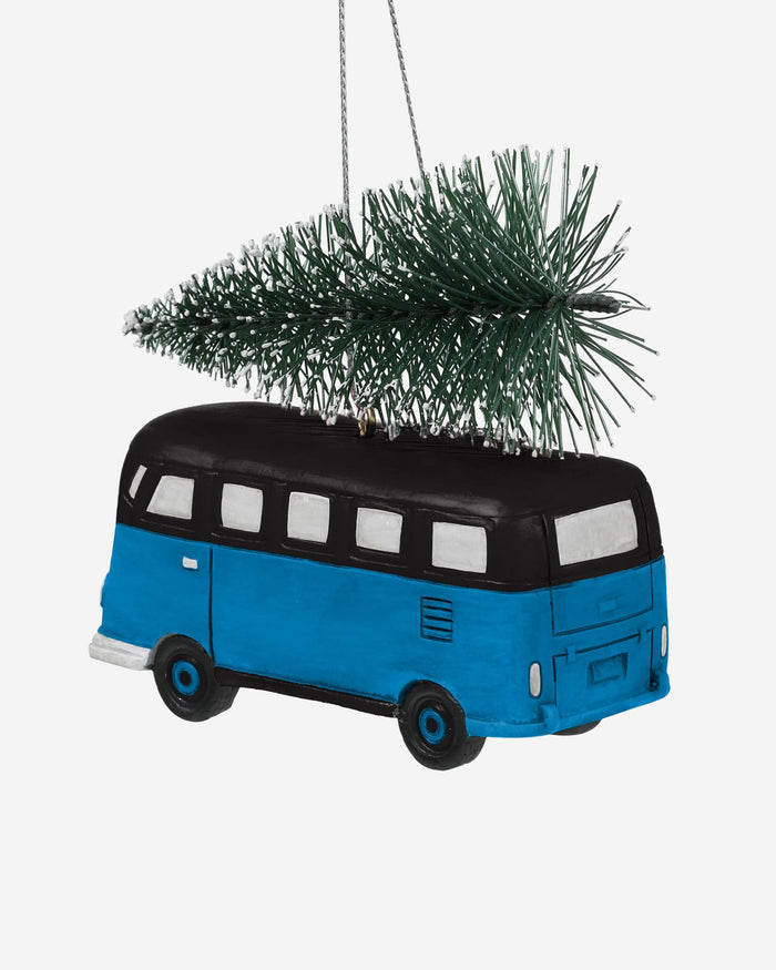 Carolina Panthers Retro Bus With Tree Ornament Foco - FOCO.com