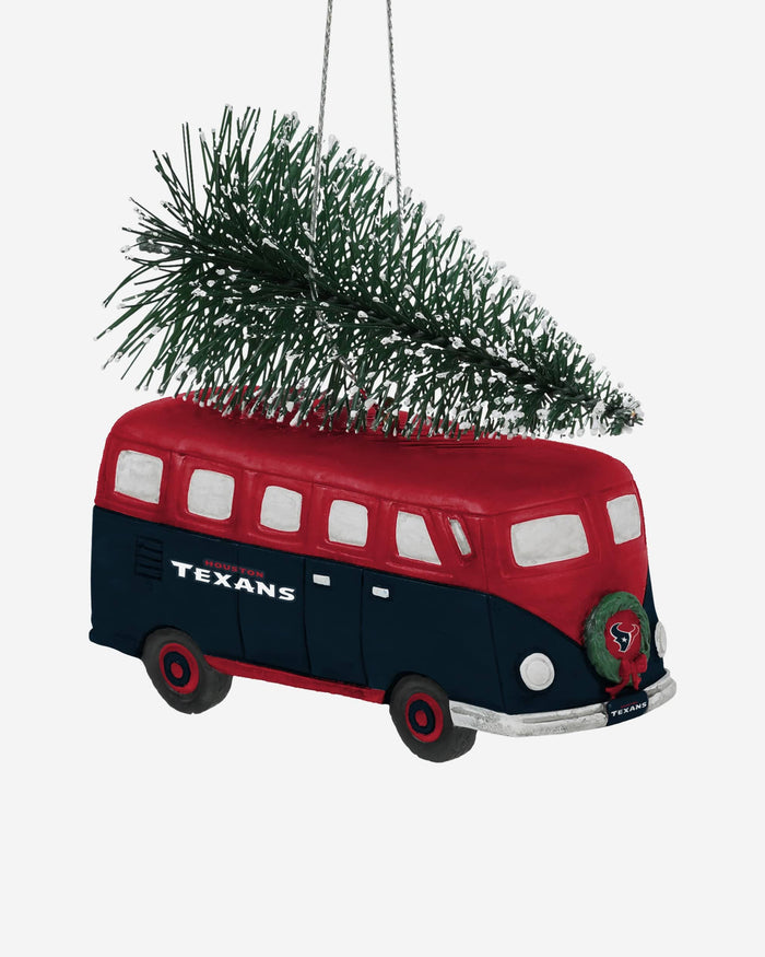 Houston Texans Retro Bus With Tree Ornament Foco - FOCO.com