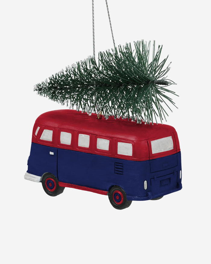 New York Giants Retro Bus With Tree Ornament FOCO - FOCO.com