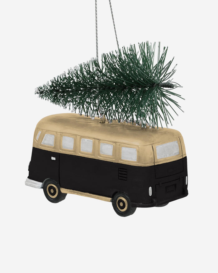 New Orleans Saints Retro Bus With Tree Ornament FOCO - FOCO.com