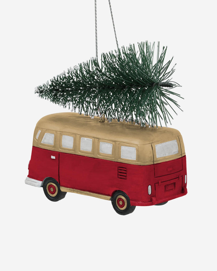 San Francisco 49ers Retro Bus With Tree Ornament FOCO - FOCO.com