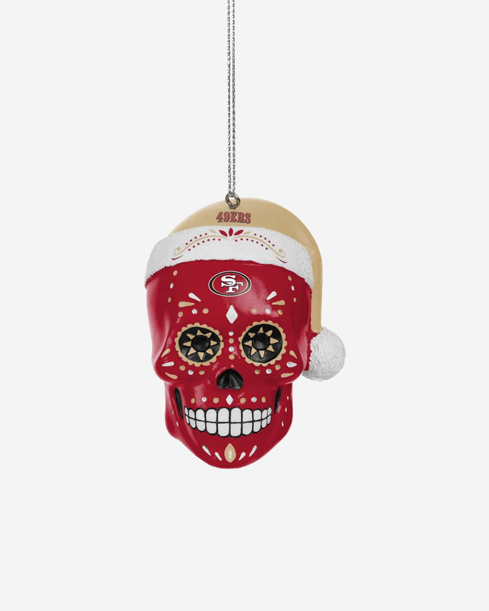 San Francisco 49ers Sugar Skull Ornament FOCO - FOCO.com