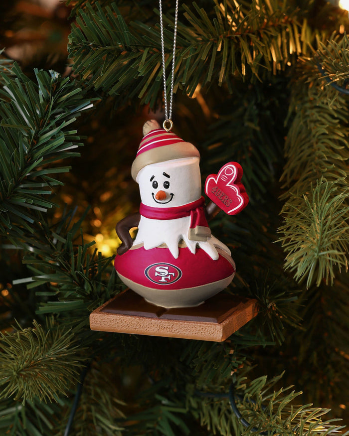 San Francisco 49ers Smore On Ball Ornament FOCO - FOCO.com