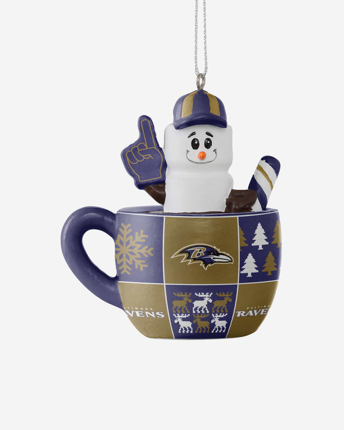 Baltimore Ravens Smores Mug Ornament FOCO - FOCO.com