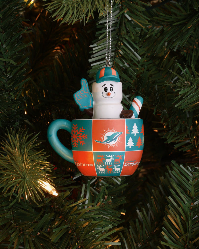Miami Dolphins Smores Mug Ornament FOCO - FOCO.com