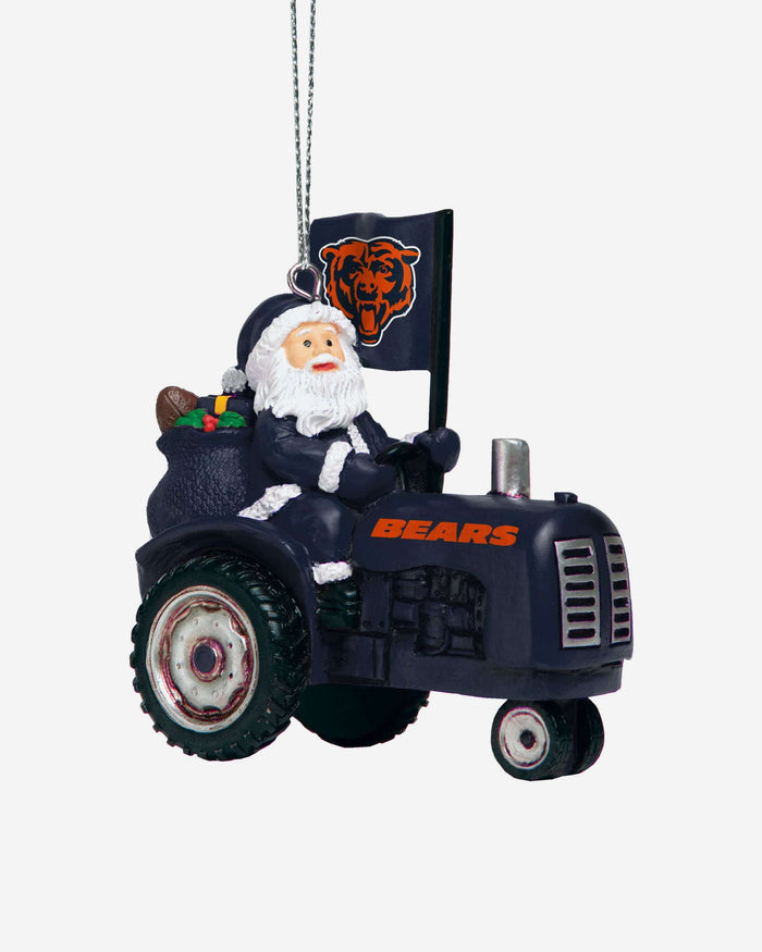 Chicago Bears Santa Riding Tractor Ornament FOCO - FOCO.com