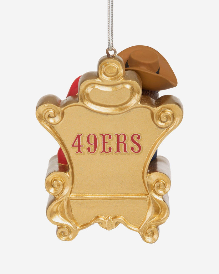 Sourdough Sam San Francisco 49ers Mascot On Santa's Lap Ornament FOCO - FOCO.com