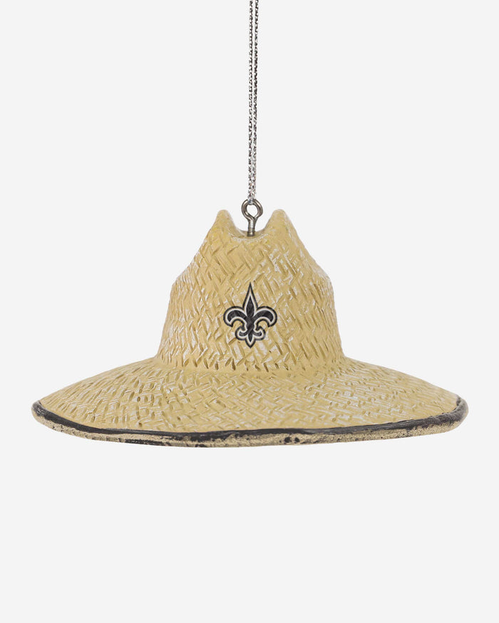 New Orleans Saints Straw Hat Ornament FOCO - FOCO.com