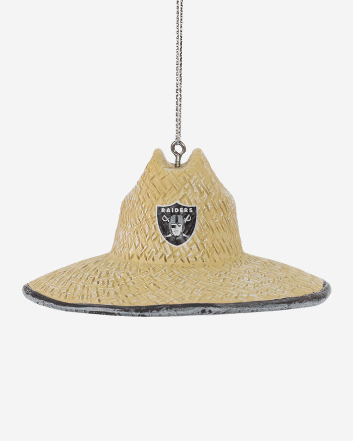 Las Vegas Raiders Straw Hat Ornament FOCO - FOCO.com