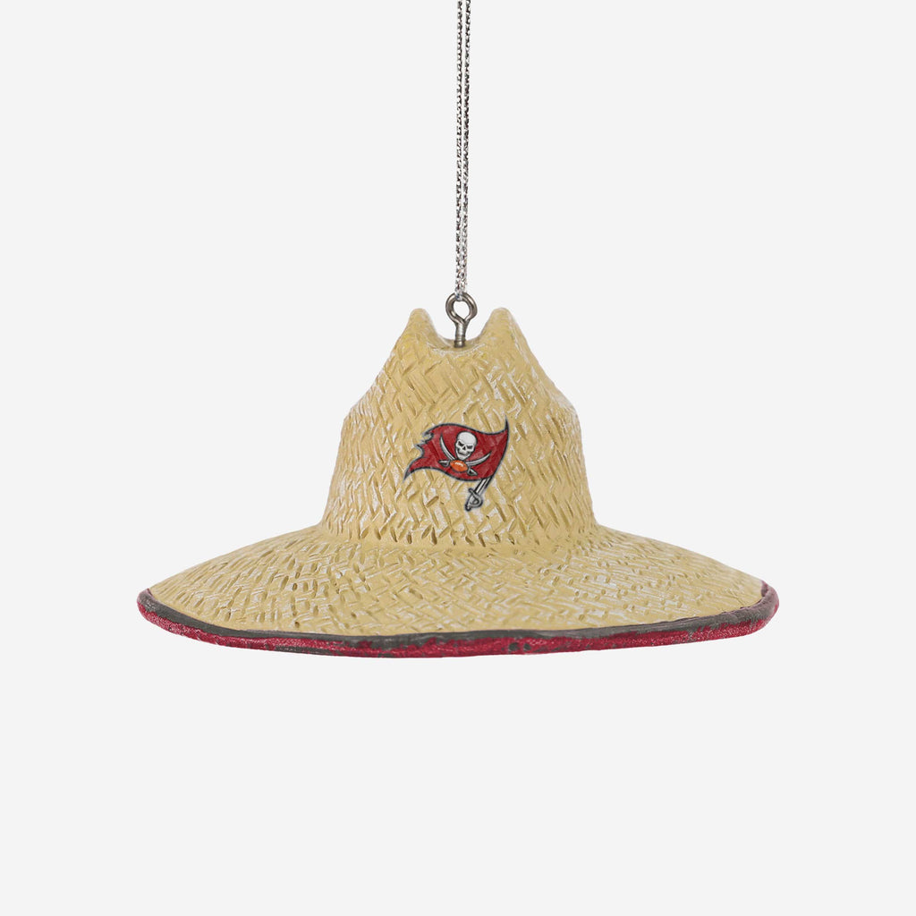 Tampa Bay Buccaneers Straw Hat Ornament FOCO - FOCO.com