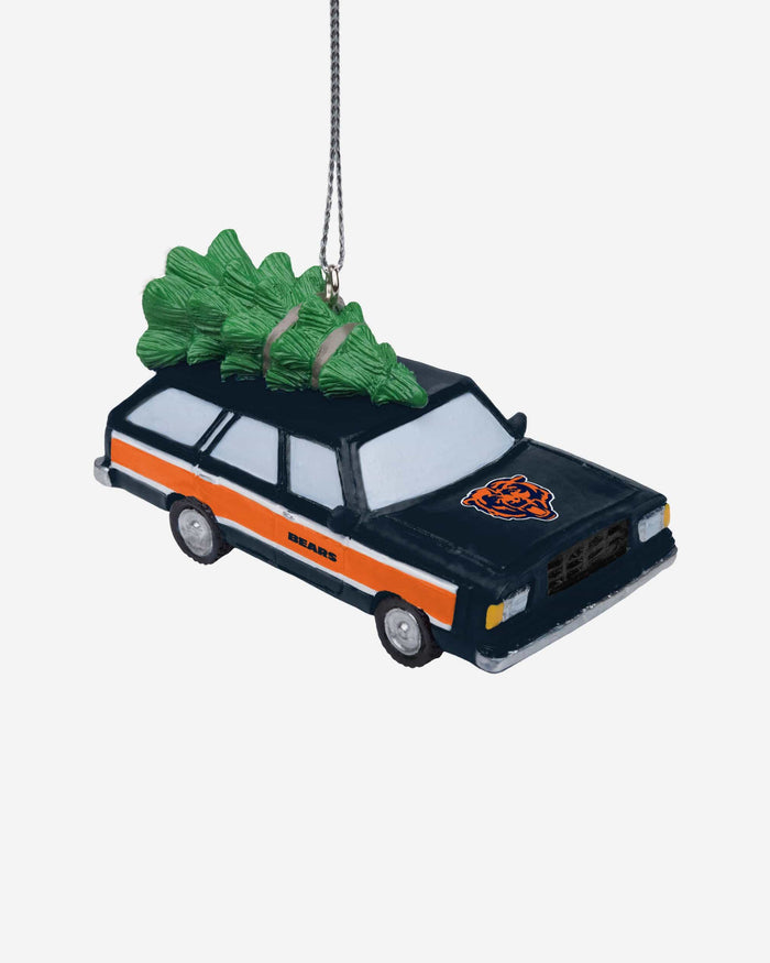 Chicago Bears Station Wagon With Tree Ornament FOCO - FOCO.com