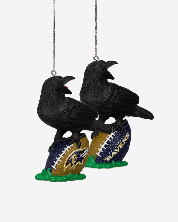 Baltimore Ravens 2 Pack Thematic Ornament Set FOCO - FOCO.com