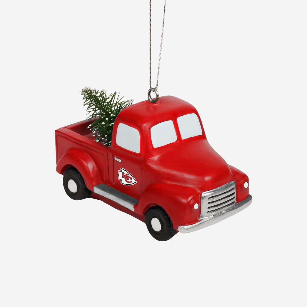 Kansas City Chiefs Truck With Tree Ornament FOCO - FOCO.com