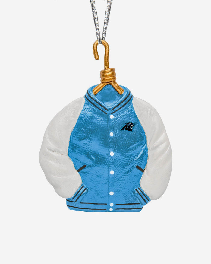 Carolina Panthers Varsity Jacket Ornament FOCO - FOCO.com