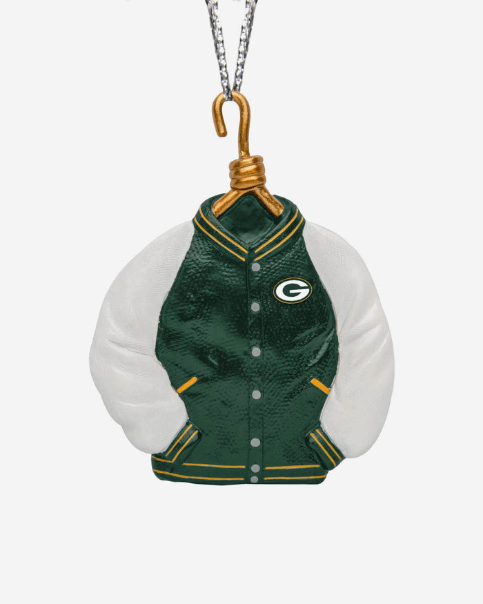 Green Bay Packers Varsity Jacket Ornament FOCO - FOCO.com