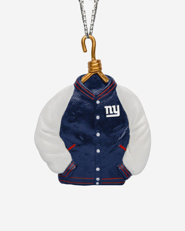 New York Giants Varsity Jacket Ornament FOCO - FOCO.com