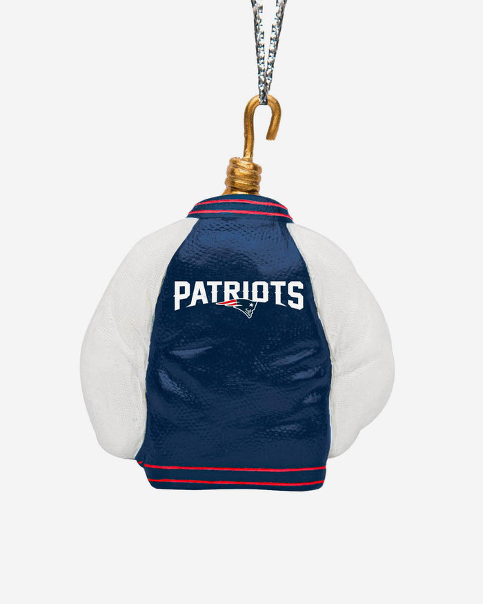 New England Patriots Varsity Jacket Ornament FOCO - FOCO.com