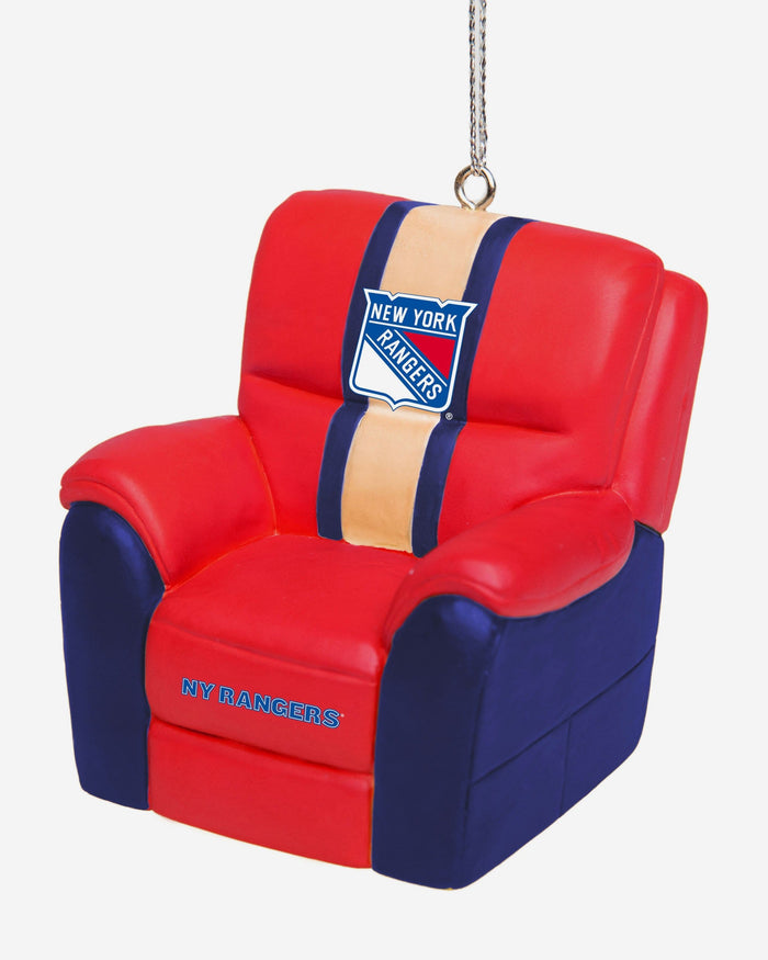 New York Rangers Reclining Chair Ornament FOCO - FOCO.com
