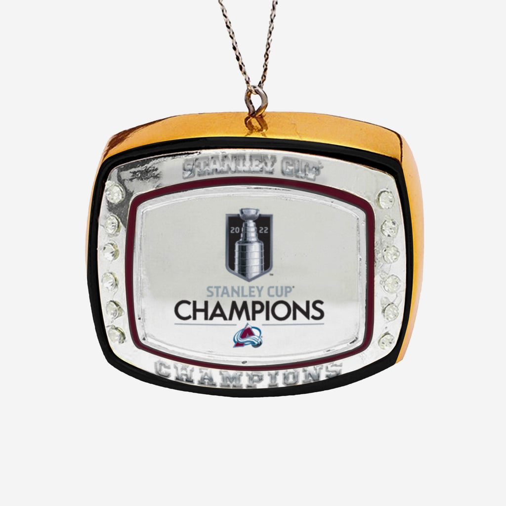 Colorado Avalanche 2022 Stanley Cup Champions Ring Ornament FOCO - FOCO.com