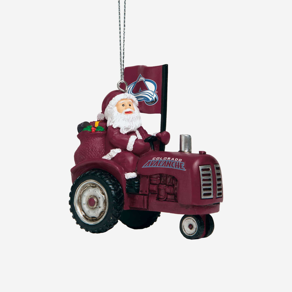 Colorado Avalanche Santa Riding Tractor Ornament FOCO - FOCO.com