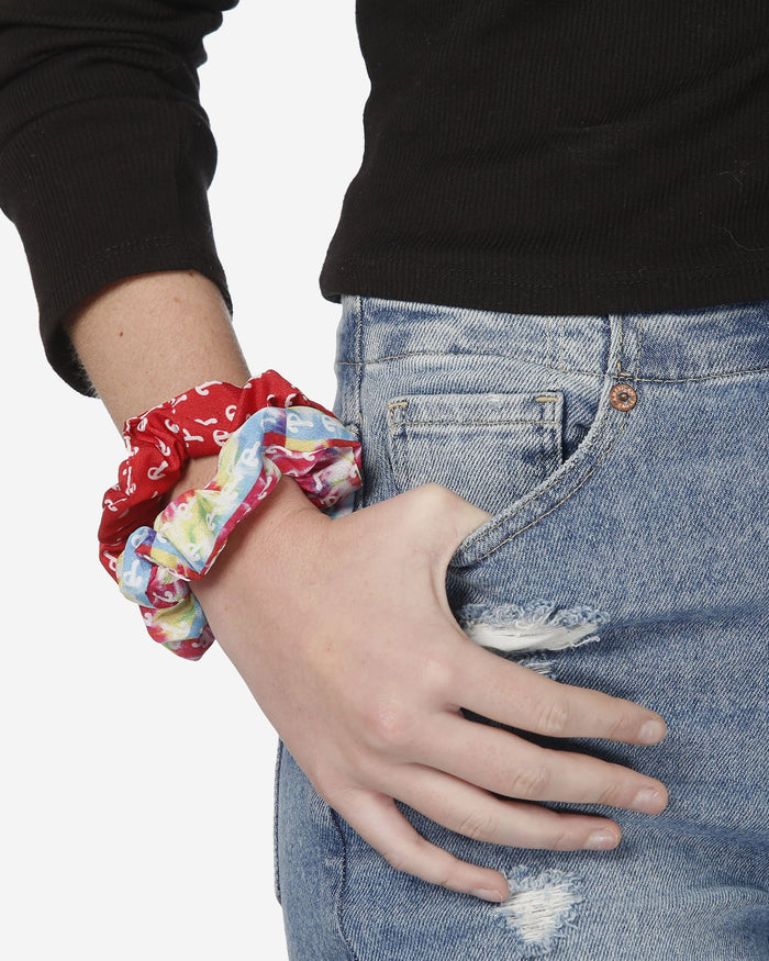 Philadelphia Phillies Mini Print 3 Pack Scrunchies FOCO - FOCO.com