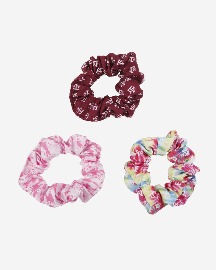 Texas A&M Aggies Mini Print 3 Pack Scrunchies FOCO - FOCO.com