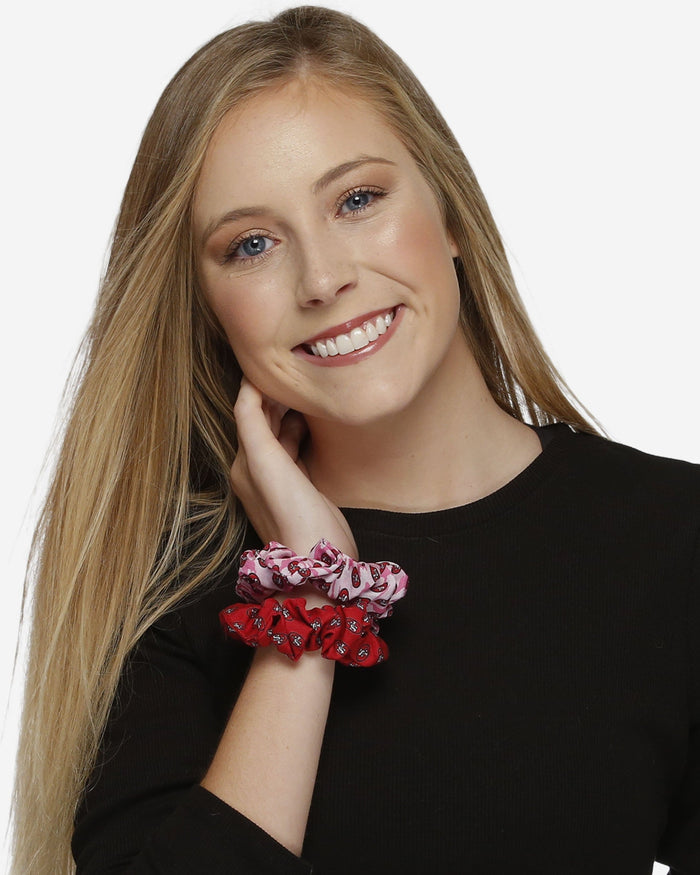 San Francisco 49ers Mini Print 3 Pack Scrunchies FOCO - FOCO.com