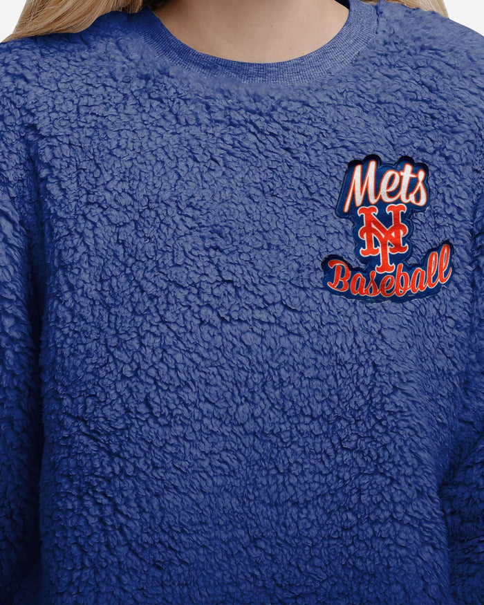 New York Mets Womens Sherpa Lounge Set FOCO - FOCO.com