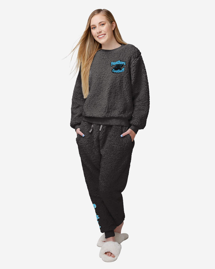 Carolina Panthers Womens Sherpa Lounge Set FOCO S - FOCO.com