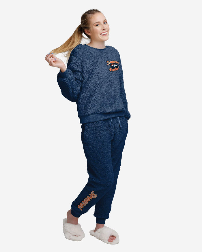 Denver Broncos Womens Sherpa Lounge Set FOCO S - FOCO.com