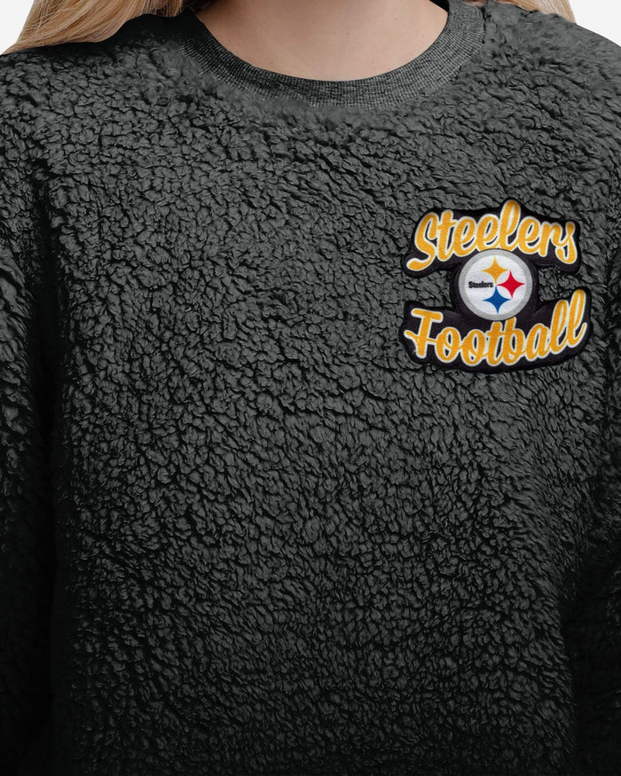 Pittsburgh Steelers Womens Sherpa Lounge Set FOCO - FOCO.com