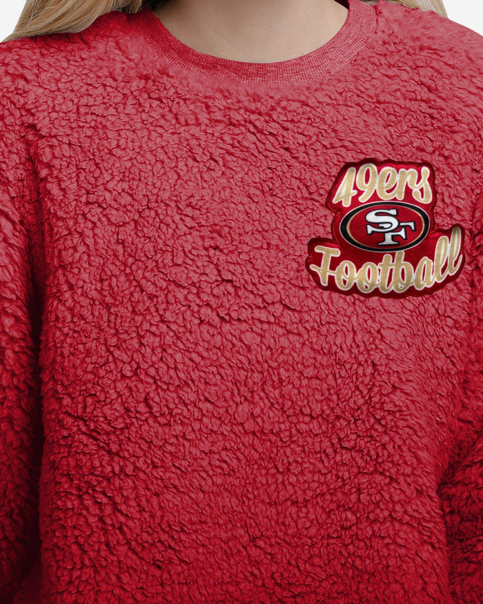 San Francisco 49ers Womens Sherpa Lounge Set FOCO - FOCO.com