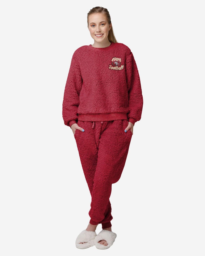 San Francisco 49ers Womens Sherpa Lounge Set FOCO S - FOCO.com