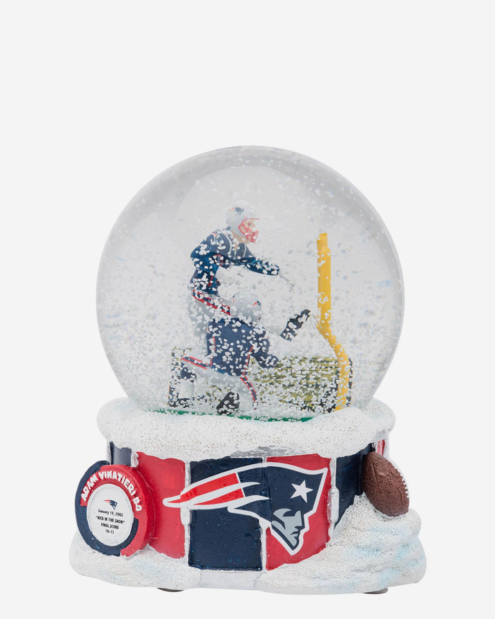 New England Patriots Iconic Moment Snow Globe FOCO - FOCO.com