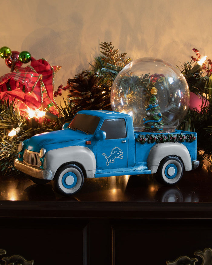 Detroit Lions Pickup Truck Snow Globe FOCO - FOCO.com