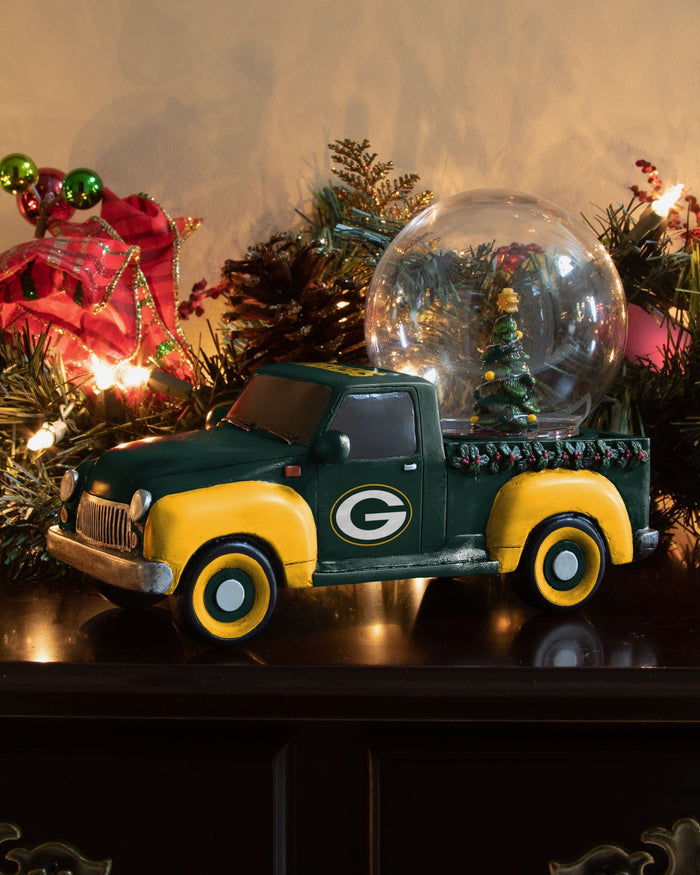 Green Bay Packers Pickup Truck Snow Globe FOCO - FOCO.com