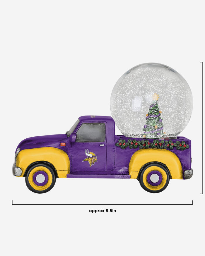 Minnesota Vikings Pickup Truck Snow Globe FOCO - FOCO.com