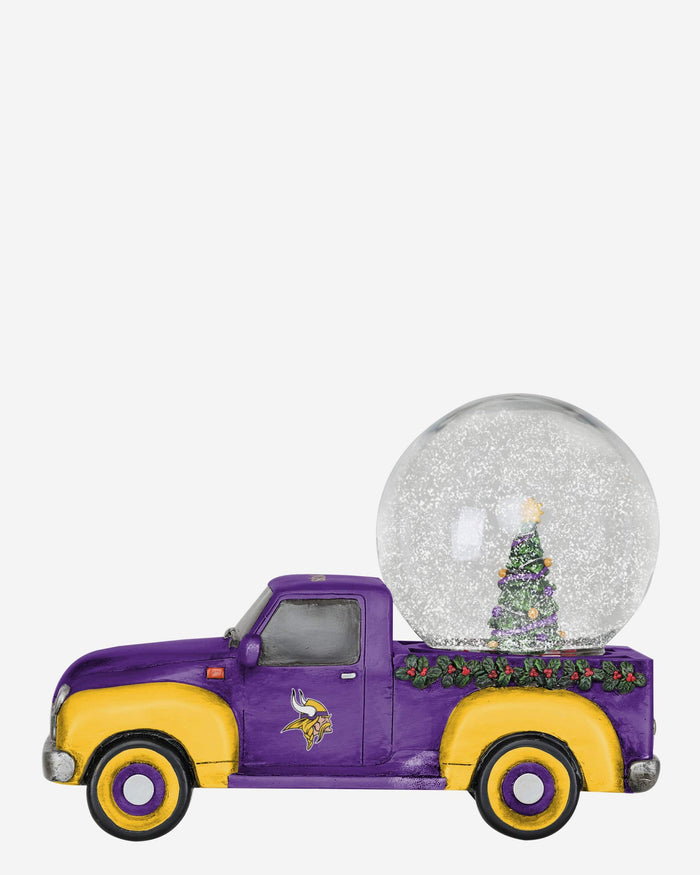 Minnesota Vikings Pickup Truck Snow Globe FOCO - FOCO.com