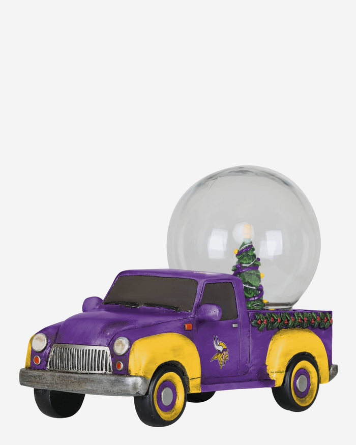 Minnesota Vikings Pickup Truck Snow Globe FOCO - FOCO.com