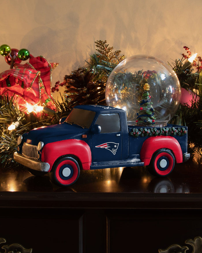New England Patriots Pickup Truck Snow Globe FOCO - FOCO.com